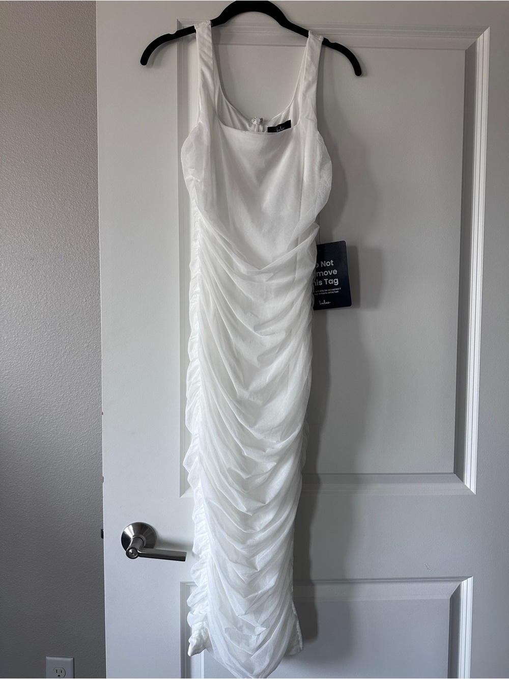 White Ruched Sleeveless Dress - Lulus